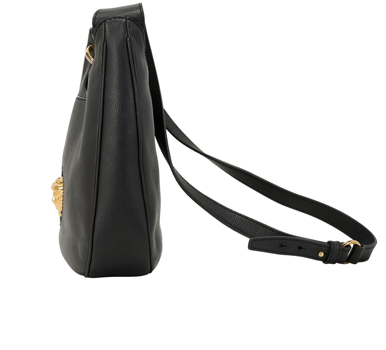 Medusa Shoulder Bag, &pound;350, Handbags, Black, Leather, Bottom view